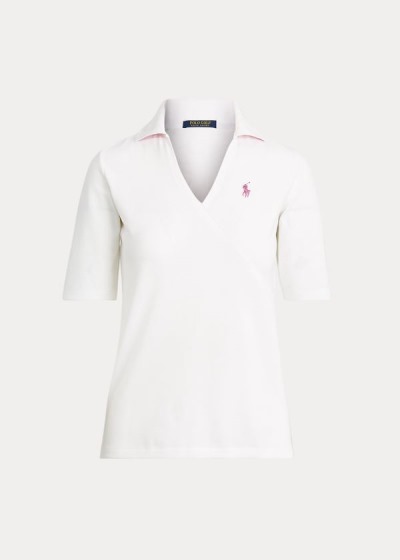 Women's Ralph Lauren Elbow-Length-Sleeve Golf Polos | 365210CGZ